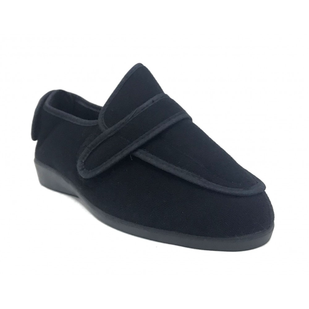 Doctor Cutillas 10187 Negro, zapatilla unisex, horma extra ancha, velcros, piso de goma antideslizante Doctor Cutillas 10187 Negro, zapatilla unisex, horma extra ancha, velcros, piso de goma antideslizante