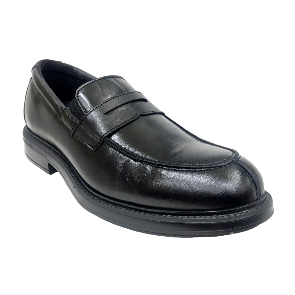 Pinoso's 7624 Negro, zapato de hombre, Ancho 13, piso de goma con tacón y plantilla extraíble