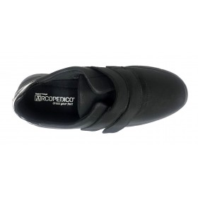 Arcopedico 4785 L79 Negro, zapato deportivo de mujer, lytech, piso ligero, cierre dos velcros y plantilla extraíble