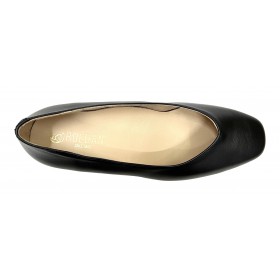 Roldan 49 1705 Negro, Zapato salón de Mujer con Tacón de 4 cm, corte pico, piso de goma, forro y plantilla piel