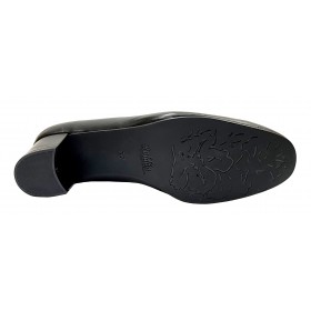 Roldan 50 1705 Negro, Zapato salón de Mujer con Tacón de 5 cm, corte pico, piso de goma, forro y plantilla piel