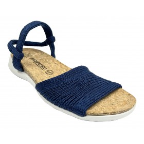 Arcopedico 3821 Arenal Blue, sandalia azul, tricotado, adaptable, plantilla de corcho y suela antivírica