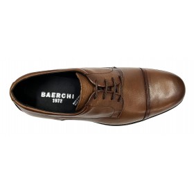 Baerchi 4684 Álex Tabaco, Cuero, zapato de vestir, suela de goma y cierre con cordones