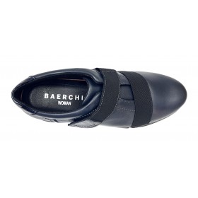Baerchi 30 54062 Marino, deportivo piel mujer, velcro, ancho especial y plantilla extraíble