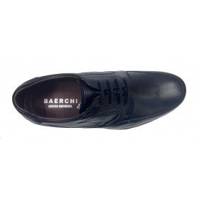 Baerchi 1250 Dubai Napa Negro, zapato trabajo, plantilla extraíble y cierre con cordones