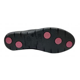 SUAVE 91 3509 Cinder Negro, zapato deportivo marrón, velcros, horma ancha, plantilla extraíble y piso de goma