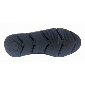 Baerchi 31 54061 Negro, piel, zapato deportivo mujer, elásticos, piso de goma antideslizante y plantilla extraíble