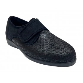 Doctor Cutillas 10303 Negro, zapatilla de mujer, cierre con velcro y adaptable a plantillas