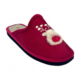 Doctor Cutillas 24100 Rojo reno, Zapatilla de casa para Mujer, piso ligero