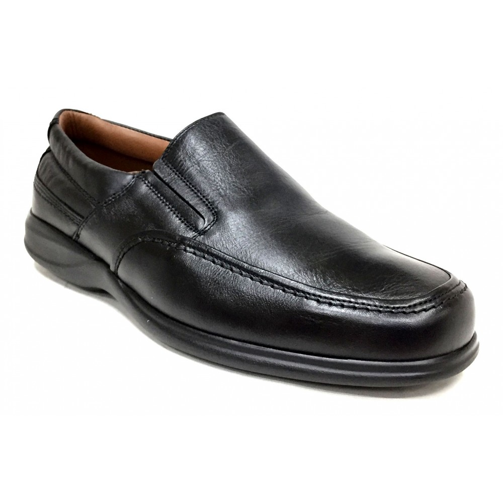 Baerchi 1931 zapato hombre  piel negro plantilla extraíble piso goma ultraligero