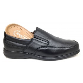 Baerchi 1931 zapato hombre  piel negro plantilla extraíble piso goma ultraligero