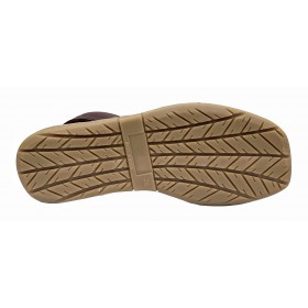 Lola Almagro 06 9360 Combi Bone, menorquina piel mujer, rojo, naranja, puntera cerrada, piso de goma