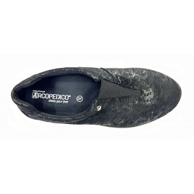 Arcopedico 4655 L74 E23 Black, mocasín mujer, lytech, negro, elástico y plantilla extraíble