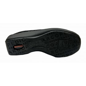 Arcopedico 4655 L74 E23 Black, mocasín mujer, lytech, negro, elástico y plantilla extraíble
