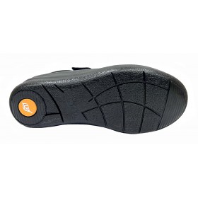 Doctor Cutillas 25 50753 Negro, deportivo mujer, Horma ancha, velcro, piso ligero y plantilla extraíble
