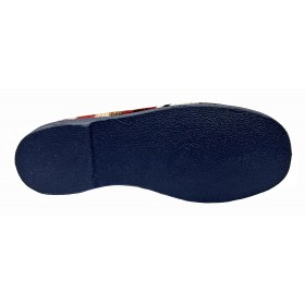 Doctor Cutillas 352 Multicolor, zapatilla casa, cuadros, mujer, forro de lana y piso de goma