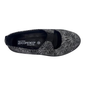 Arcopedico 4606 ITATIAIA K07 Black, zapato mujer, lytech, negro, elástico y plantilla extraíble