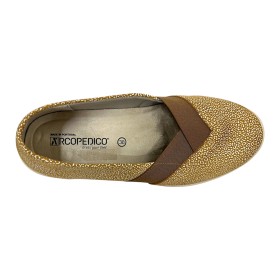 Arcopedico 4836 ACADIA K55 Alv Tea, zapato mujer beig, lytech, negro, velcro y plantilla extraíble