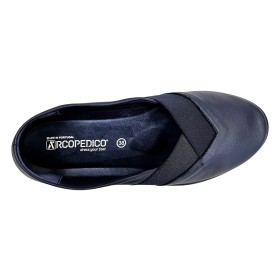 Arcopedico 4836 ACADIA J67 Navy, zapato mujer azul, lytech, negro, velcro y plantilla extraíble