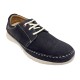 Baerchi 3990 Marino, mocasín cordones, azul de piel nubuck con plantilla extraíble