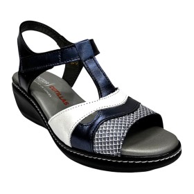 Doctor Cutillas 14 32177 Marino, Sandalia de Mujer con cuña alta y cierre con velcro