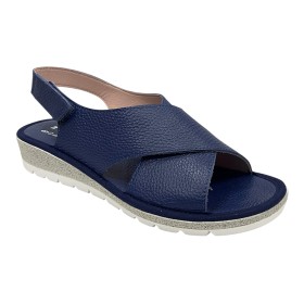 Doctor Cutillas 39D 35310 Marino, Sandalia de Mujer, piel tiras cruzadas y velcro