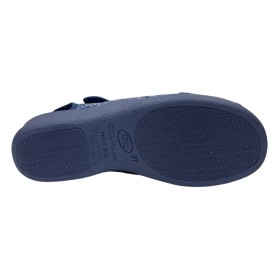 Doctor Cutillas 21757 Azul, zapatilla casa azul, dos velcros, tira trasera y piso de goma